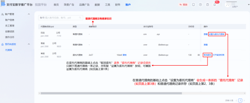 支付宝广告代理商功能