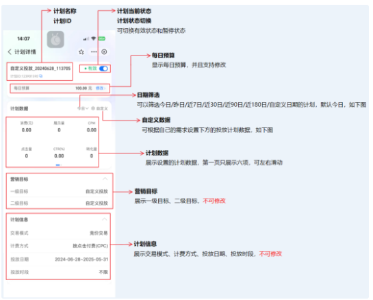 支付宝广告推广计划列表-详情页 支付宝广告推广计划列表-详情页