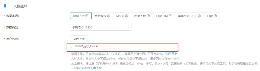 支付宝广告人群导入规则 支付宝广告人群导入规则