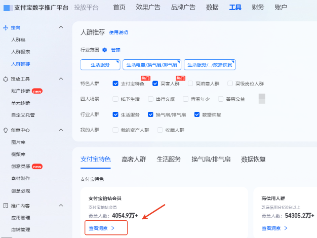 点击查看支付宝广告洞察报告