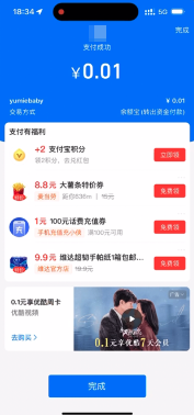支付宝支付结果页广告 支付宝支付结果页广告