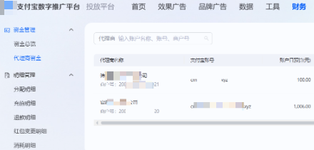 支付宝广告代理商资金 支付宝广告代理商资金