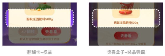 支付宝广告权益类创意推广奖品名称示例