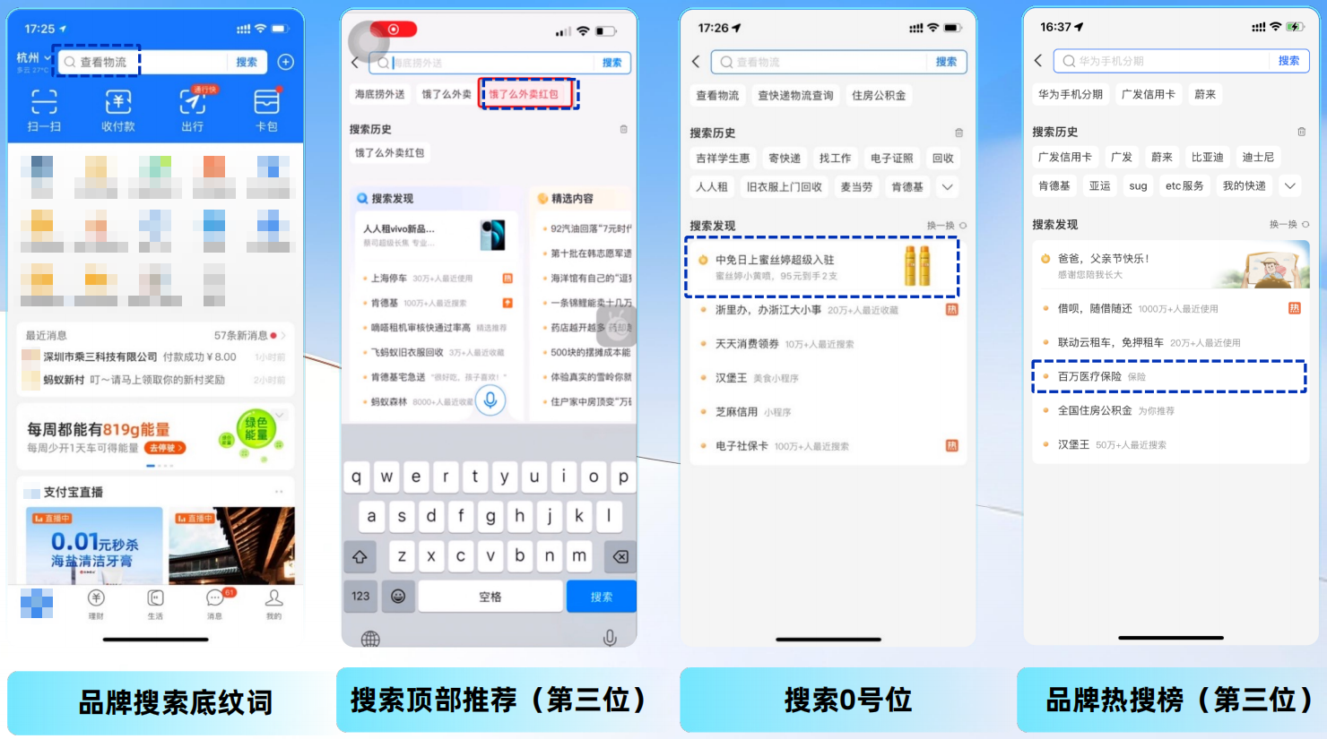 支付宝搜索广告场景