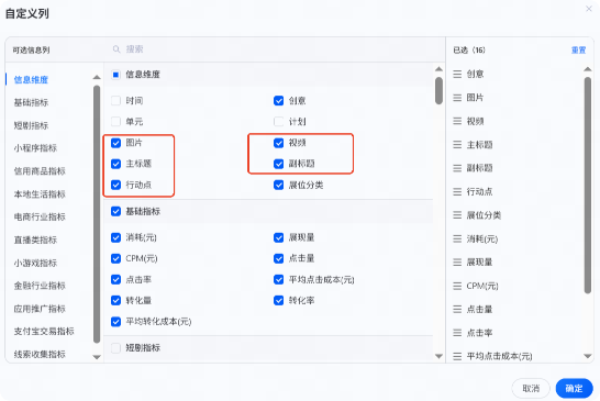 支付宝广告数据-素材分析-素材组合评估